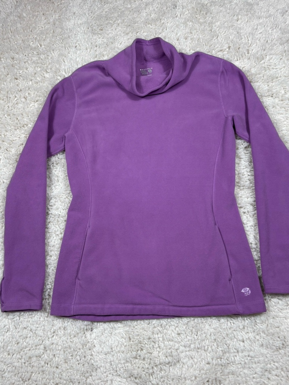 Mountain Hardwear Women’s Purple Fleece Cowl Neck Pullover Size Medium